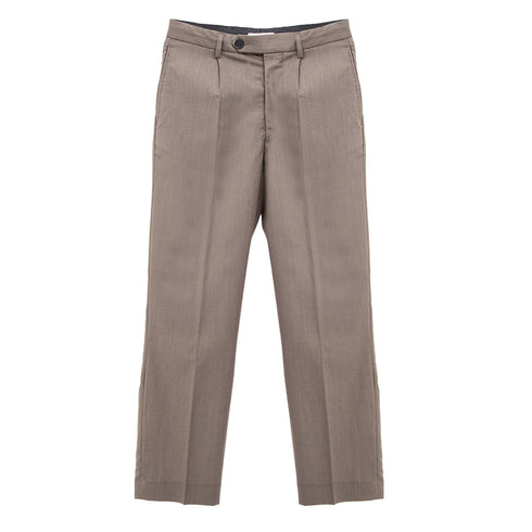 Mfpen Formal Trousers Mud Tropical Wool M323-48 Degli Uberti